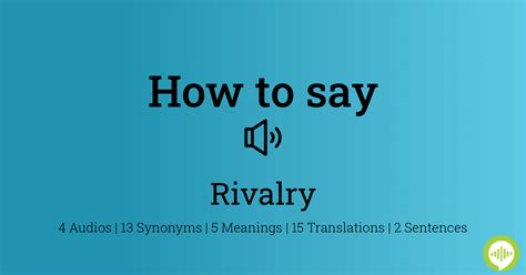 pronounce rivalry